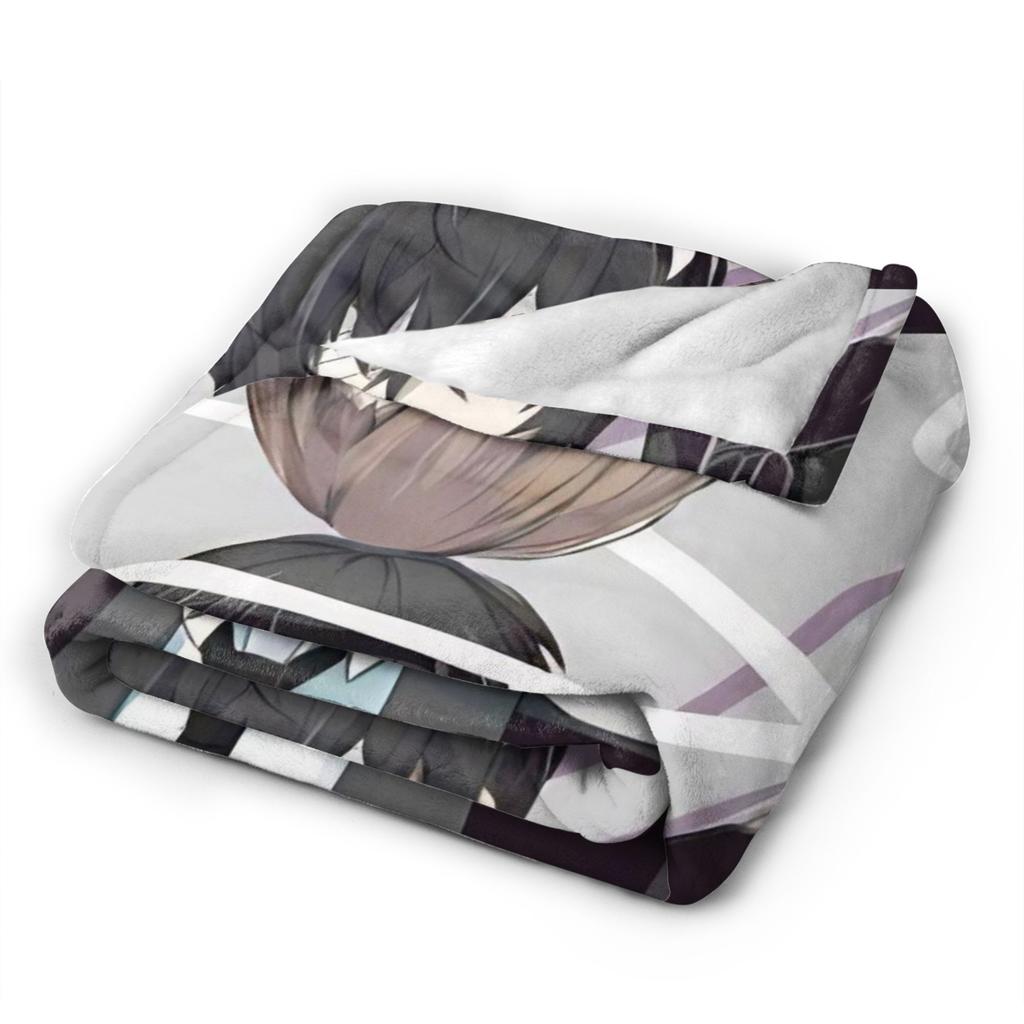 Dazai Bungo Stray Dogs Blankets Super Soft Funny Plush Throw Blanket For Kids Adult Couch Bed Flannel Bedspread Bed Cover