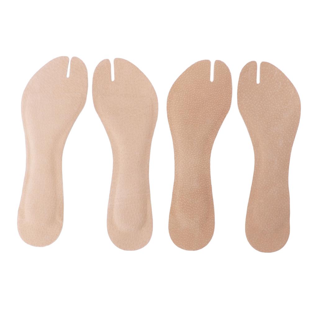 2 Pairs Flip Flop Insoles PU Leather Flip Flop Cushion Insoles Soft Shockproof Adhesive Flip Flop