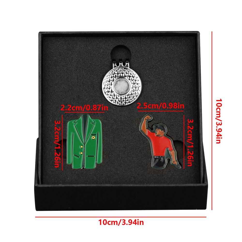 

Маркер для м яча для гольфу Сплав Багатоколірний Зелена куртка Тигра Маркер Маркер Woods Позиція м яча для гольфу Зелений Кліпса для капелюха для гольфу Кліпса для гольфу Маркер срібний