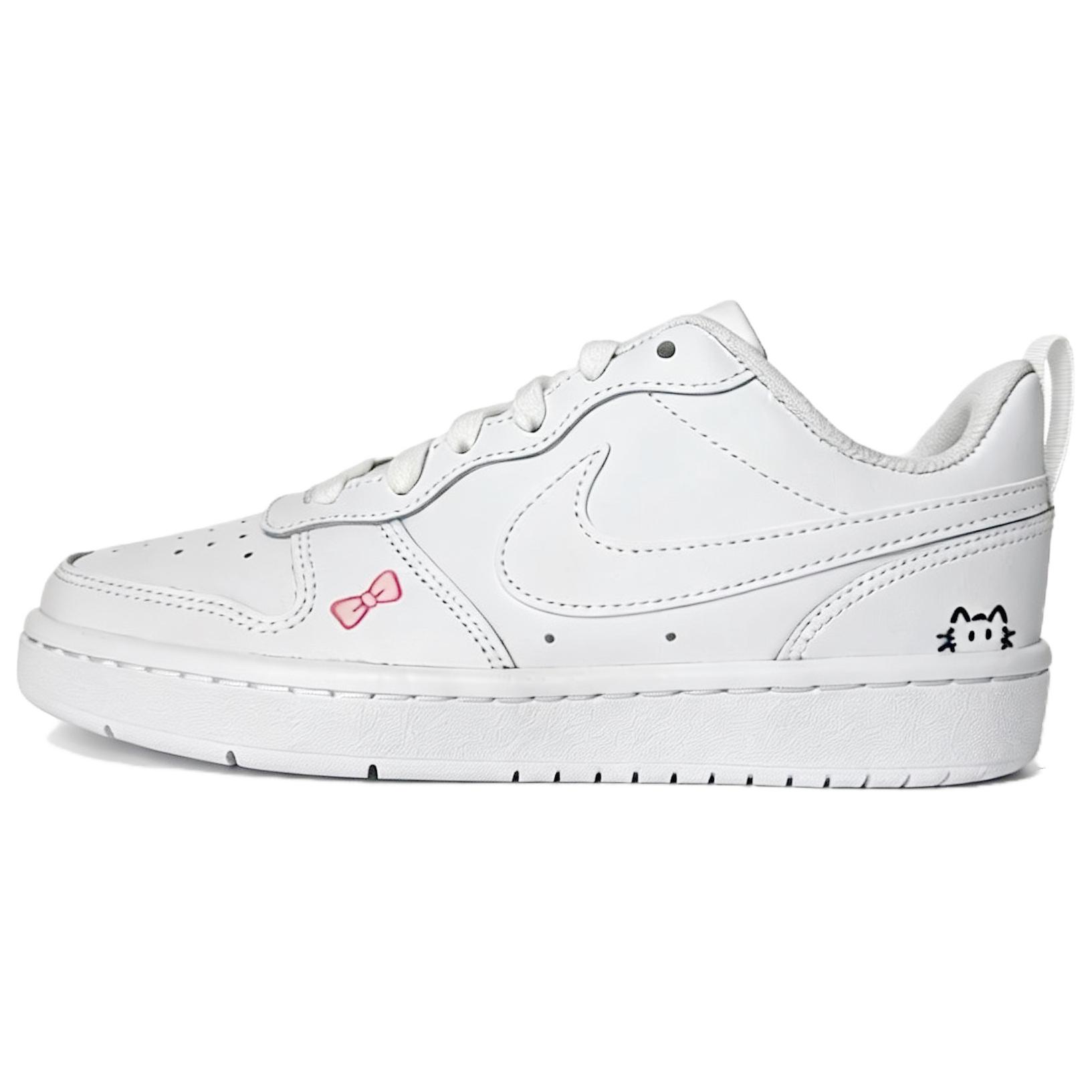 

Nike MUXUE Meow Butterfly Leather Cushioning Abrasion Resistant Slip Resistant Low top Skateboard Shoes Unisex White BQ5448-100(team1670-) 35.5