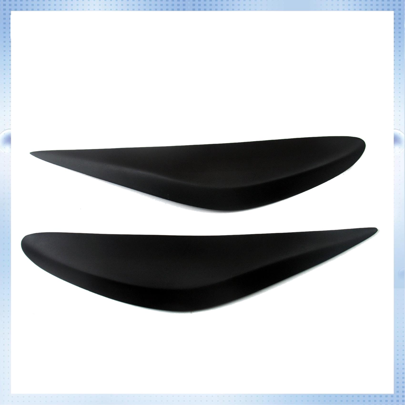 NEW-Car Headlight Eyebrows Eyelids Stickers Trim Cover Headlight Lid Resin For Nissan Altima Teana 2013 2014 2015 Dumb black