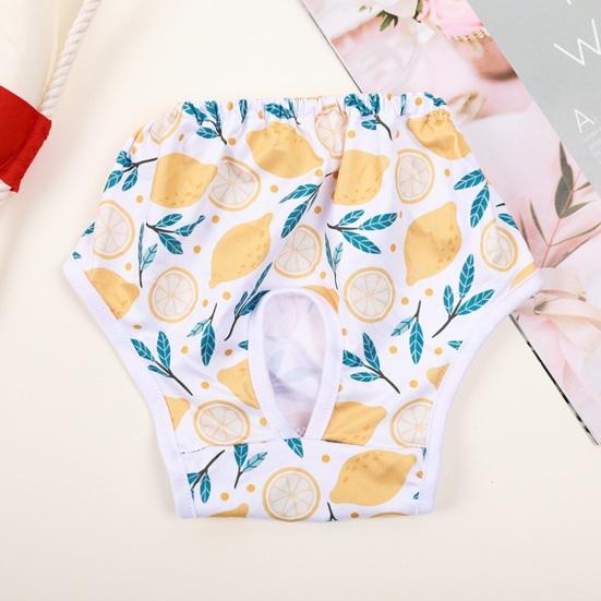 Yousheng Pet Menstrual Pant Female Dog Diaper Shorts Sanitary Pants Elastic Physiological Panties Cartoon Pattern Breathable Puppy