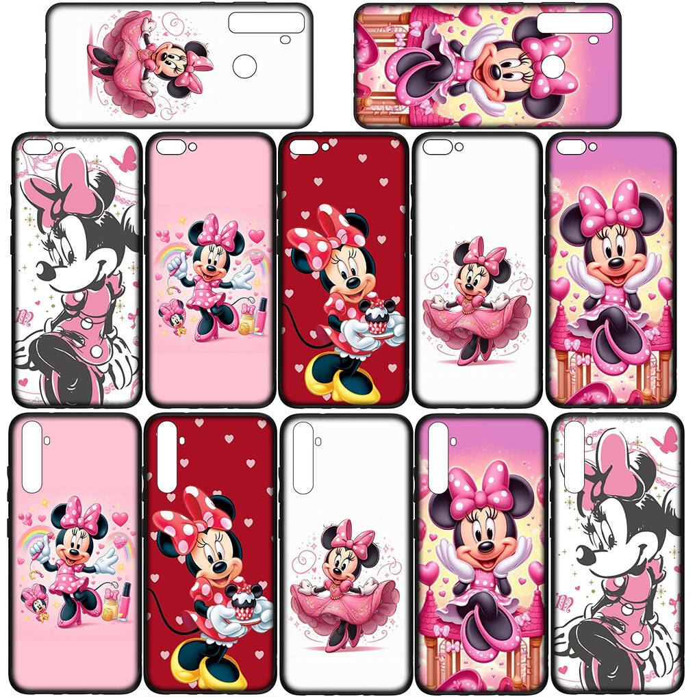 For Motorola Moto Edge 70 60 50 G54 G86 Samsung Galaxy S25 iPhone 17 16 15 Xiaomi Redmi Note 14 13 Pro Max Phone Case Wallpaper Minnie Mouse Cover