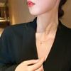 Street Style Korean Style Jewelry Women Pendant Necklace Metal Clavicle Chain Double Layer  Choker