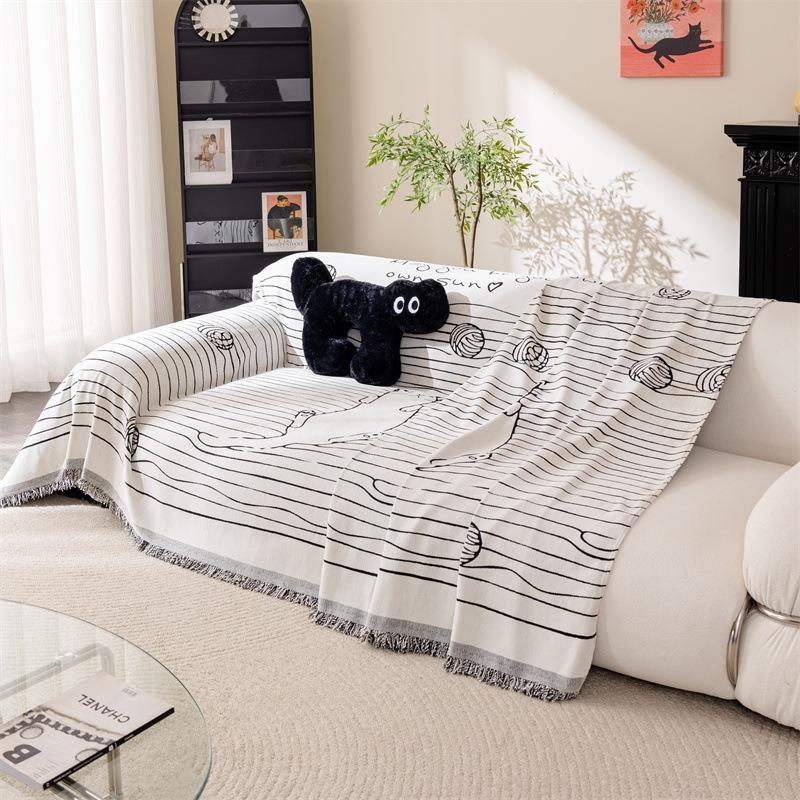 New modern simple chenille all-season sofa towel full cover one piece high-end sofa cover cloth towel