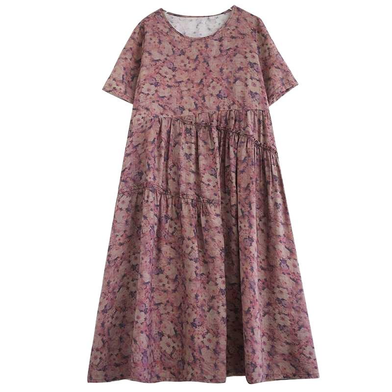 Women's Chambray Cotton Long Dress