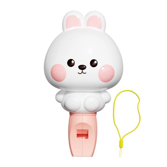 Kids Cartoon Animal Whistle Toy with Lanyard Toddlers Boys Girls Educational Rabbit Pig Bear Whistle Sound Maker Musical Instrument Toy
