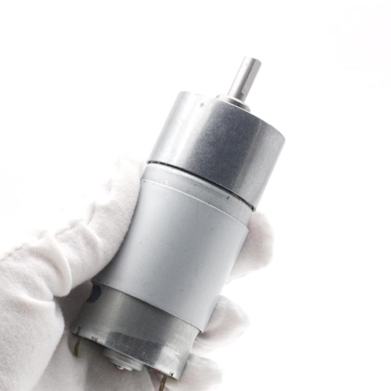 12V High Torque Gear Motor Metal Gear Box Electric Motor Low Speed High Torque Forward Backward Motor Easy to Use