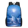 Dolphin Ocean Animal Print Children School Bag Girls Boys Casual Backpack Student Schoolbag Teenager Daily Storage Rucksacks