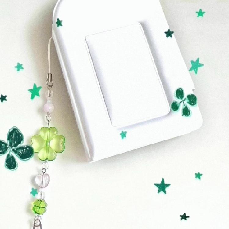 Colorful Beaded Keychain Acrylic Alloy Phone Charm Fashionable Keyring Pendant Accessory Stylish Key Chain Ornament