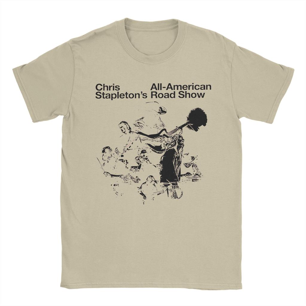 New Arrival Chris Stapletons AllAmerican Road Show Tour T Shirt For Unisex  100 Cotton Tshirts Short Sleeve Tops
