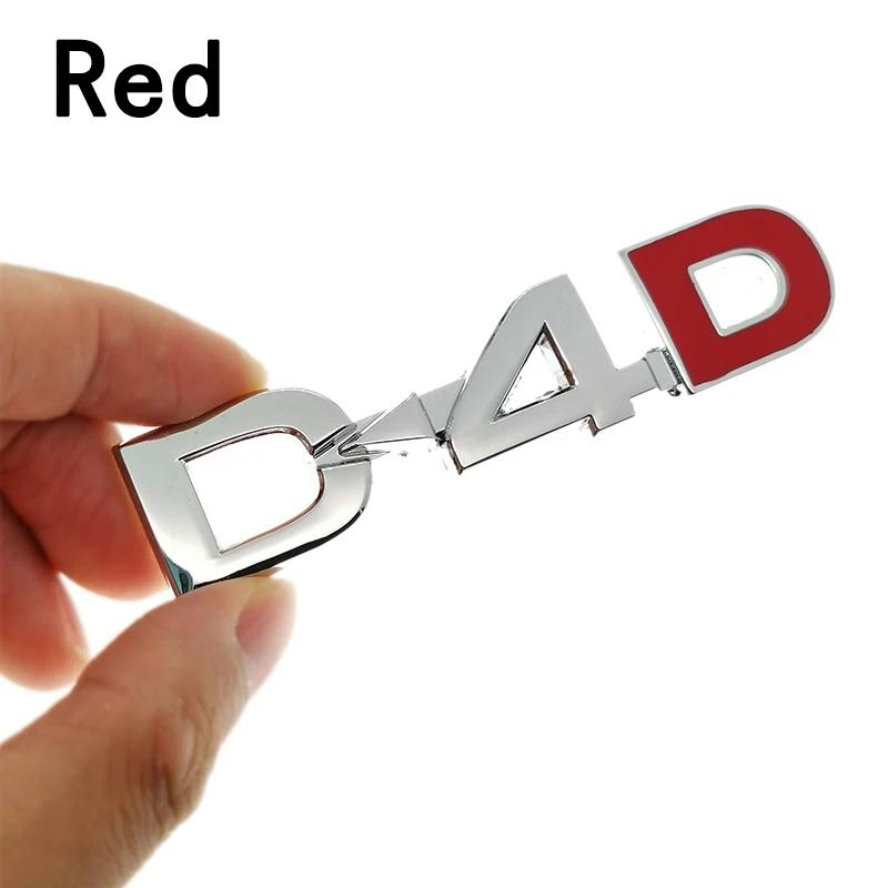 3D Metal Quality D4D Logo Car Side Emblem Rear Trunk Decorative Sticker Styling for BMW Toyota Toyota Honda Ford Car Styling
