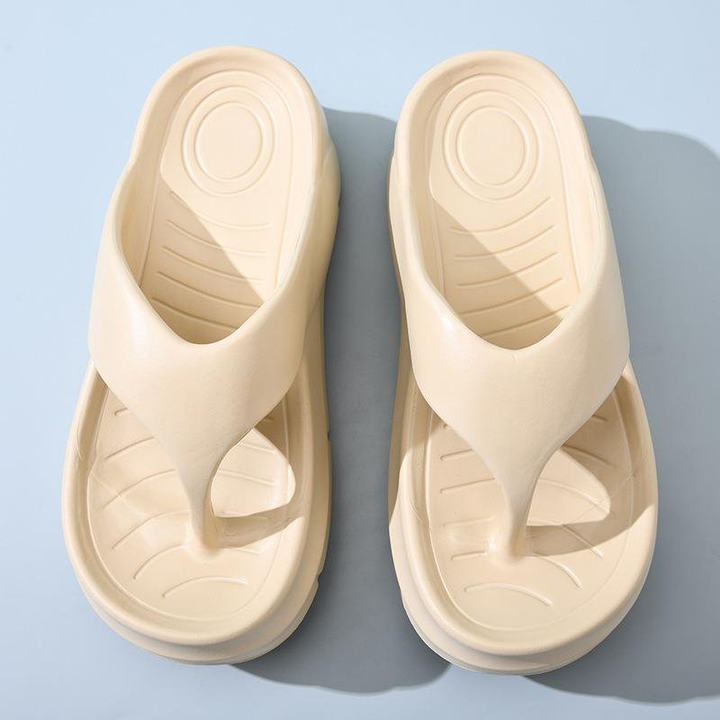 New Spring EVA Flip-flops Women's Wear Simple Fashion Versatile Heightening Thickening Beach Summer Sandals