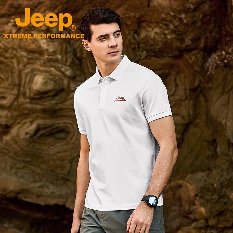 JEEP Men s Quick-Dry Business Casual Polo Shirt 3XL