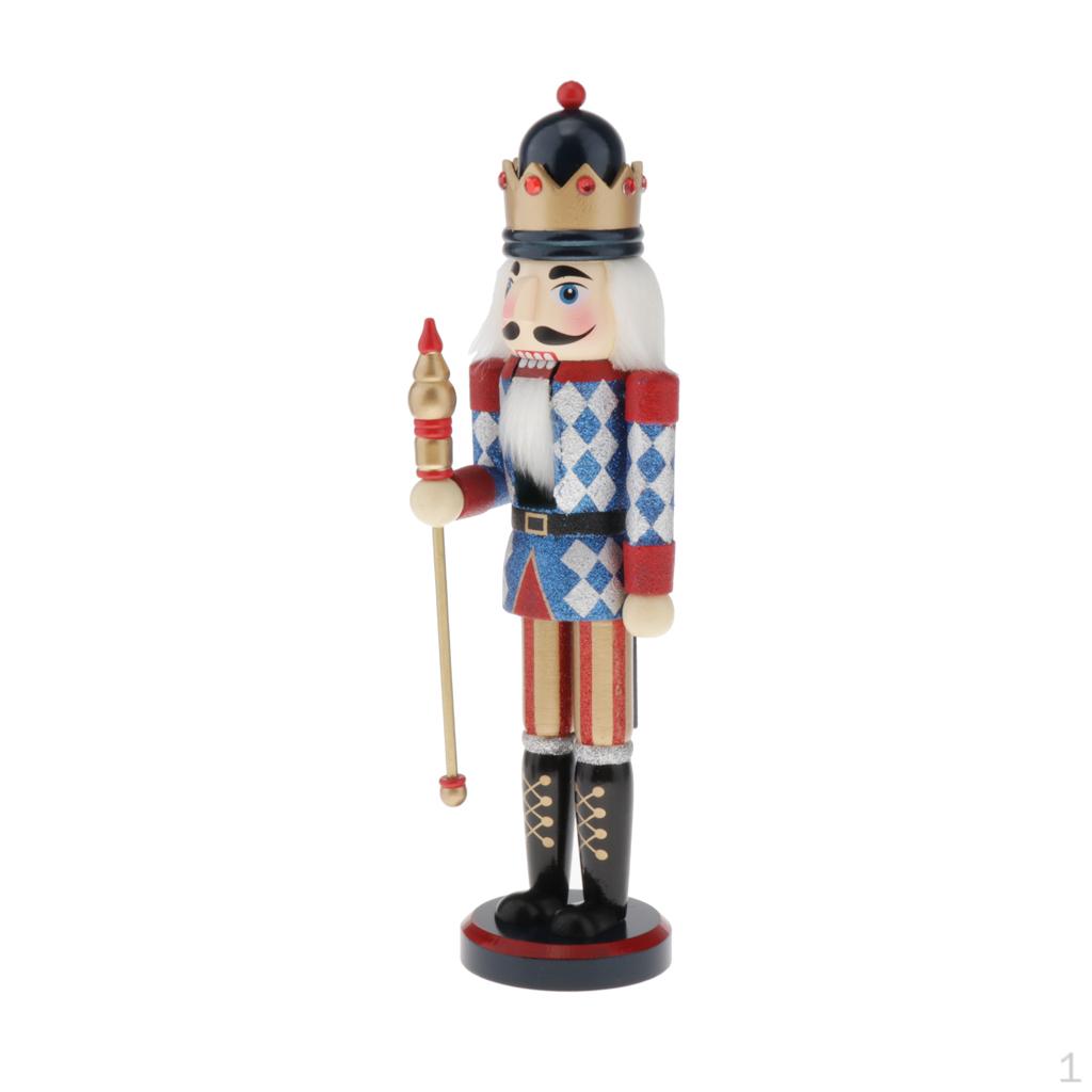 1cm Nutcracker Doll Soldier Handcraft Home Decorative Holidays B