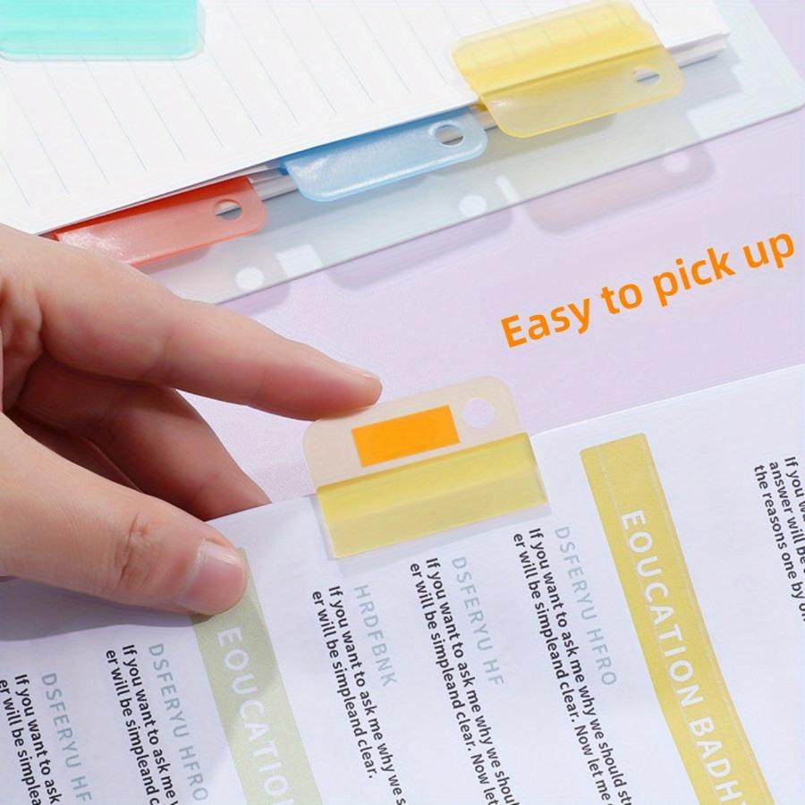 18pcs Colored Plastic File Index Clips, Multi-Functional Bookmark & Page Marker with Color-Coded Tabs, Reusable Binding/Sealing for Books, Journals