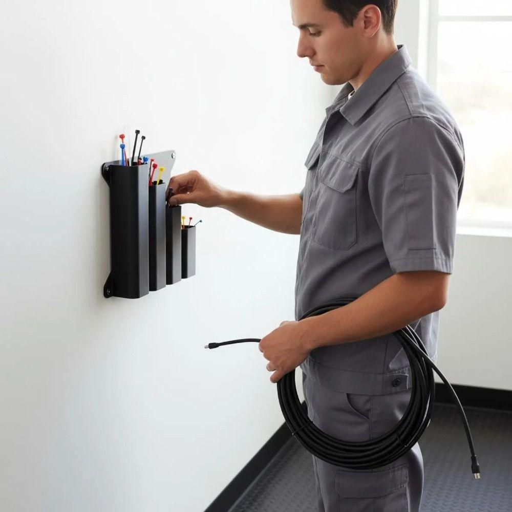 Sturdy Structure Cable Tie Storage Rack High-Quality Zip Tie Storage Bracket Garage
