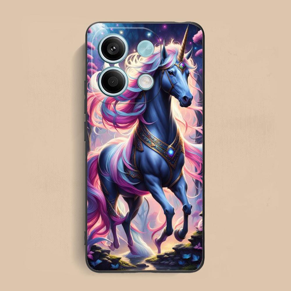 Fantasy Unicorn Mobile Phone Case for Xiaomi Redmi 15 14 13 12 A5 3 2 1 C Plus 4G 5G Colorful Printing Cover Cover Pretty Luxury
