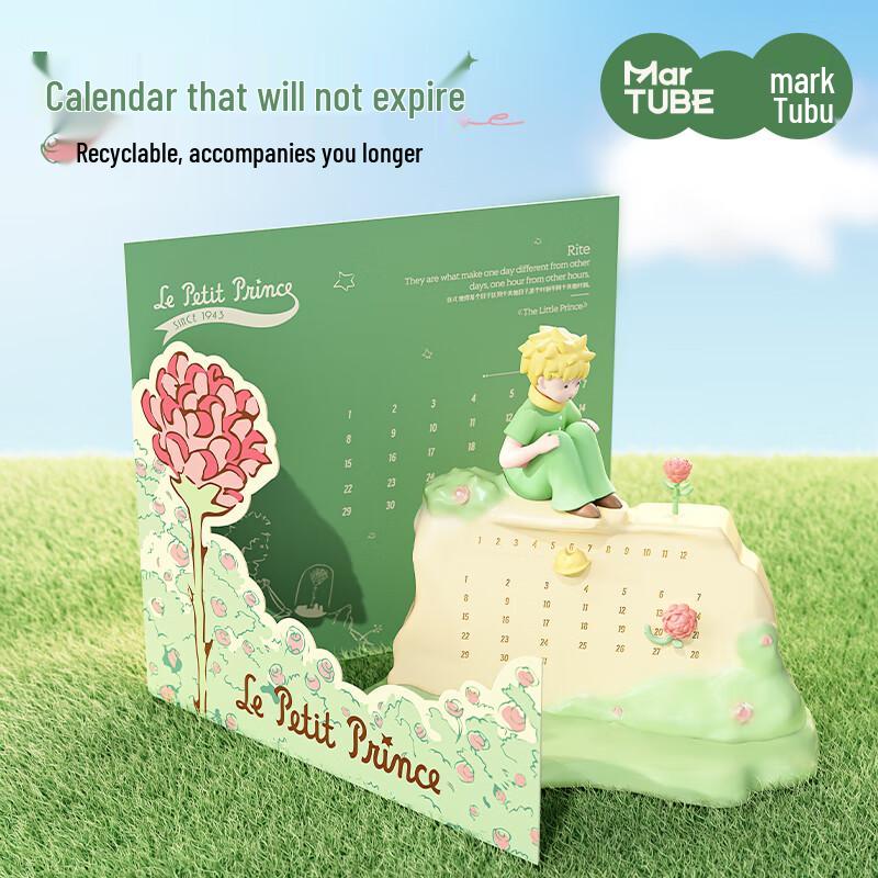 Maketubu The Little Prince Perpetual Calendar Desktop Ornament