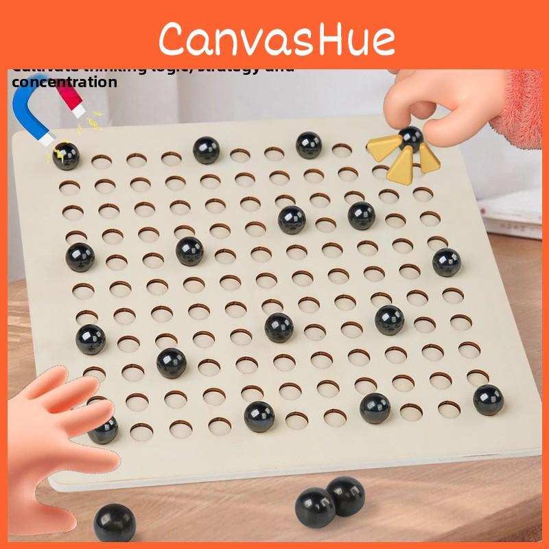 Collision Magnetic Wooden Board Game Kids Educational Family Puzzle Toy Play