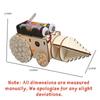 DIY Wooden Electric Drill Robot Kit Gear Transmission Physics Science STEAM Teaching Model Educational Toy for Kid Students Gift