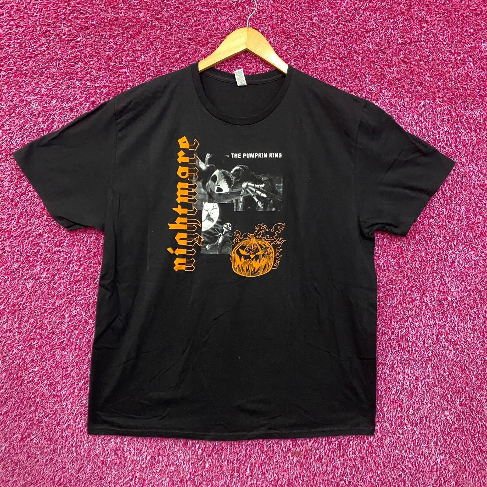 The Nightmare Before Christmas Pumpkin King Jack Skellington T-Shirt 2XL S