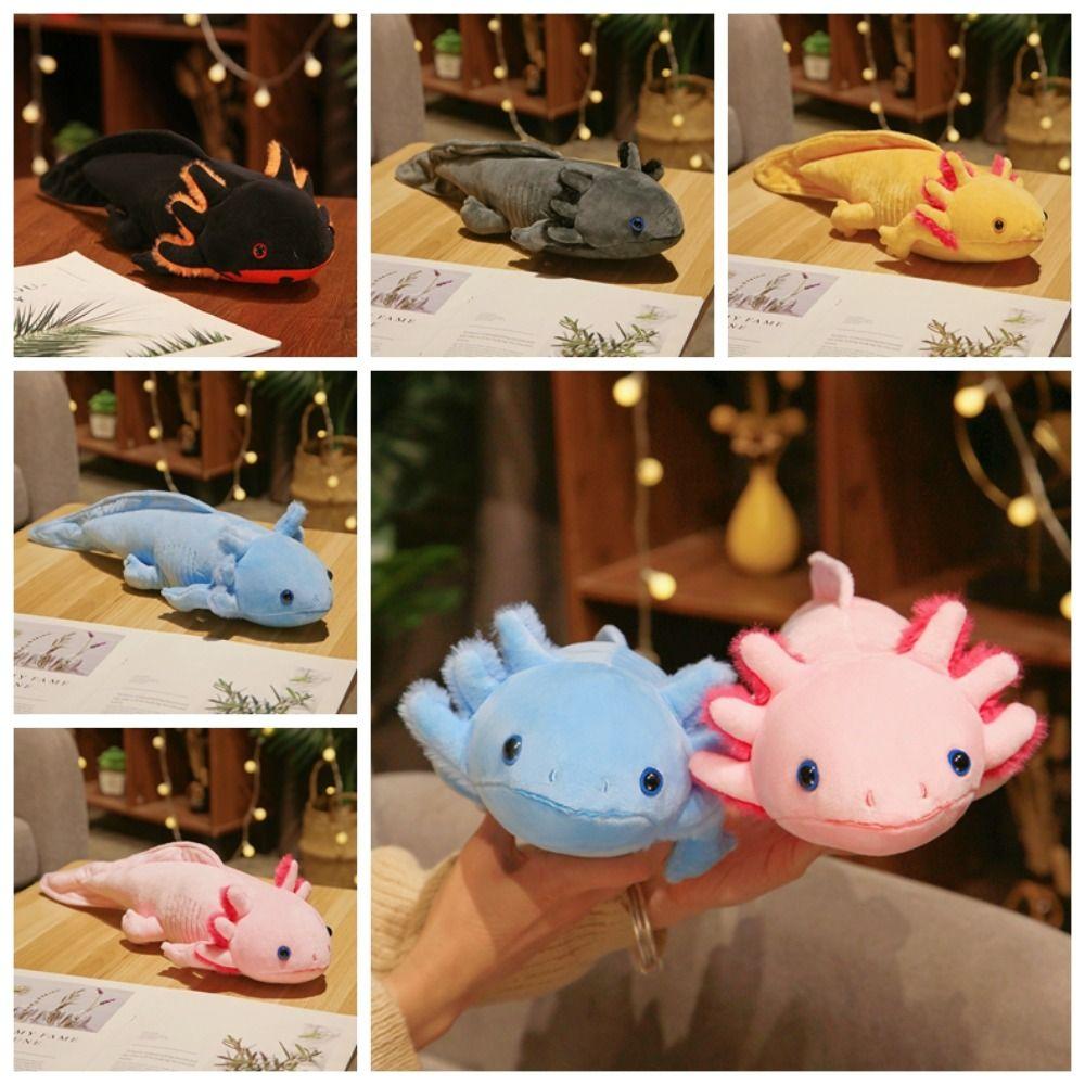 

Axolotl Salamander Plush Toy Newt Fish Colorful Newt Plush Toy Cartoon Children Toys рожевий