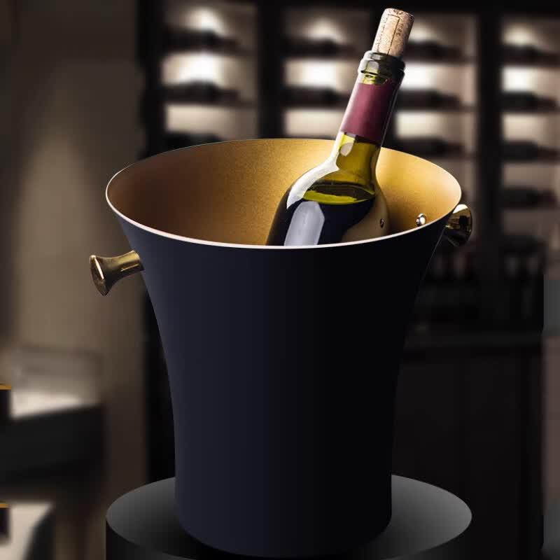 Thickened Stainless Steel Waist-Shaped Ice Bucket