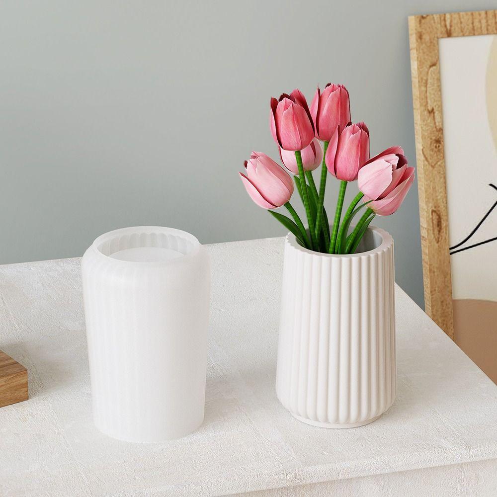 Epoxy Resin Vase Silicone Mold Crystal Epoxy Cake Resin Mold DIY 3D Candle Mold Handmade