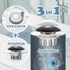 Universal 3 In 1 Bathtub Drain Stopper Bathtub Drain Hair Catcher, Pop-up Tub Stopper with Effective Filter Basket, Anti-Clogging Bathtub Drain Plug