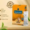 Samaara Instant Tea Premix Sachets | Ginger Adrak Flavoured Assam Black Tea Powder | 10 Sachets Box 150gm