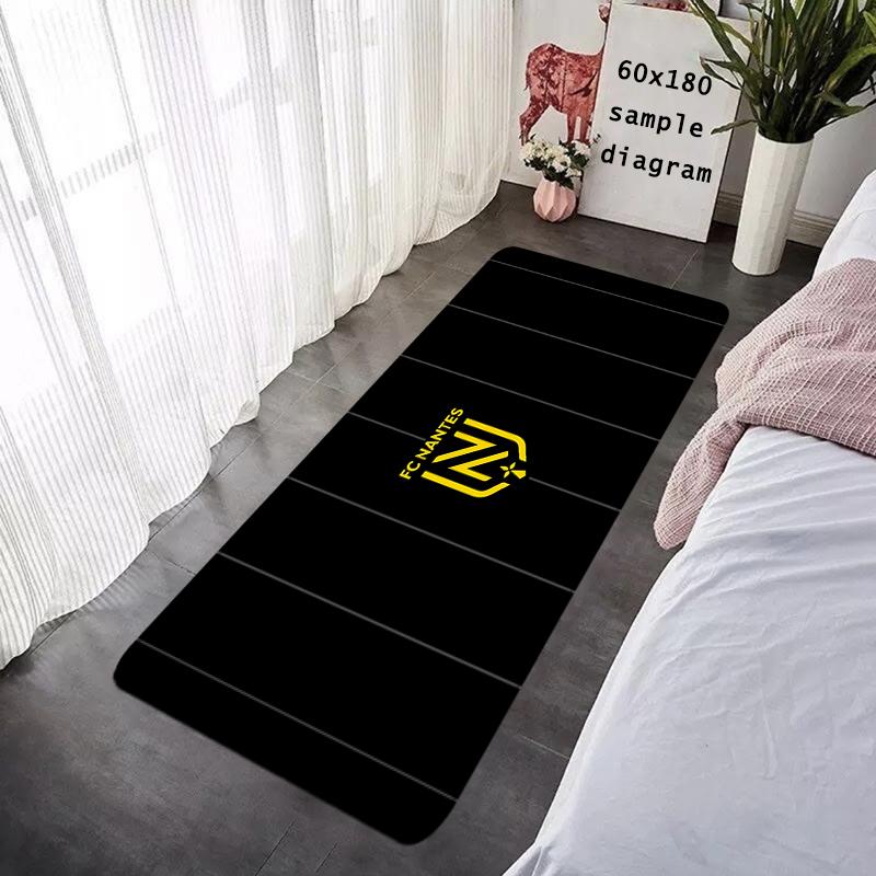 Doormat Flannel Floor Mat Indoor Foot Rug Prayer Bedside Mats F-FC Nantes Kitchen Corridor Water Absorbent Carpet Balcony Decor