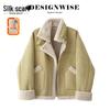 Women's Korean Style Color-block Lapel Jacket