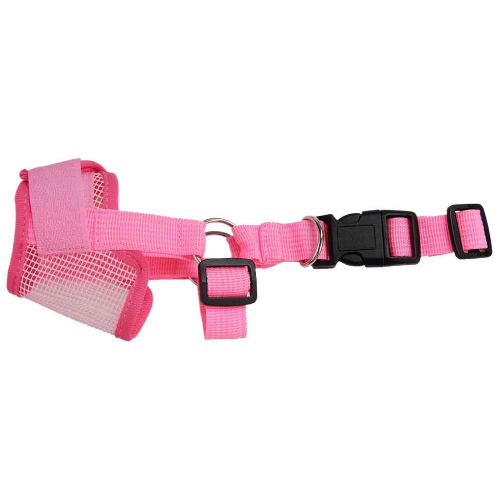 

Намордник для собак против лая, регулируемый, сетчатый, дышащий, намордник для рта питомца для маленьких и средних собак, защита от укусов, товары для питомцев