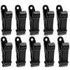 10 Stück/Set Metall Mini Federklemmen Anti-Rutsch Langer Schwanz Krokodilklemmen Mehrzweck Schwarz Krokodilklemmen Haus Büro Dekoration