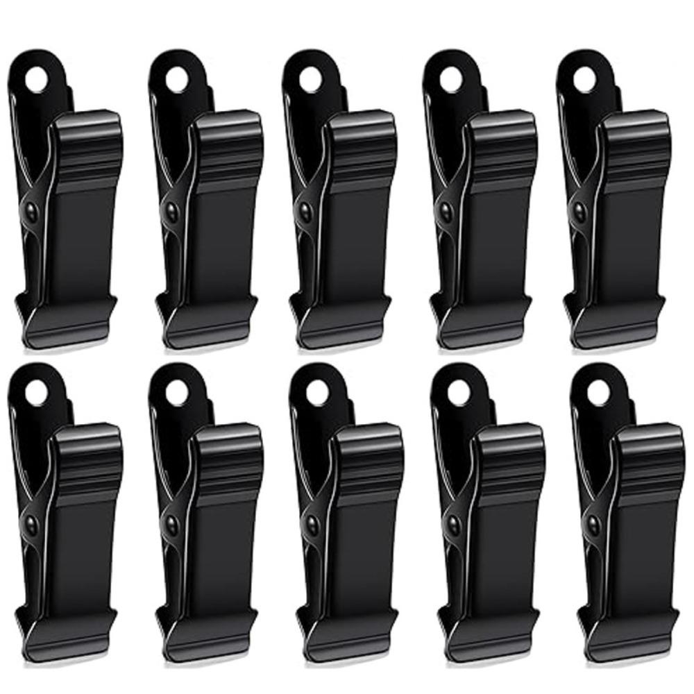 

10pcs/set Metal Mini Spring Clamps Black Clothes Hanging Clips Window Curtain Accessories