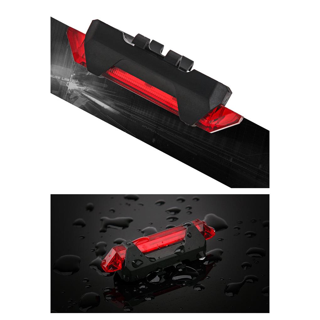 Bike Tail Light Multi Lighting Modes Rear Lamps Rechargeable Waterproof Cycling Warning Lights Household Shop Riding Accessories