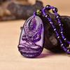 Purple Glaze Guardian Zodiac Charm Pendant: Thousand-Hand Guanyin Bodhisattva Gift