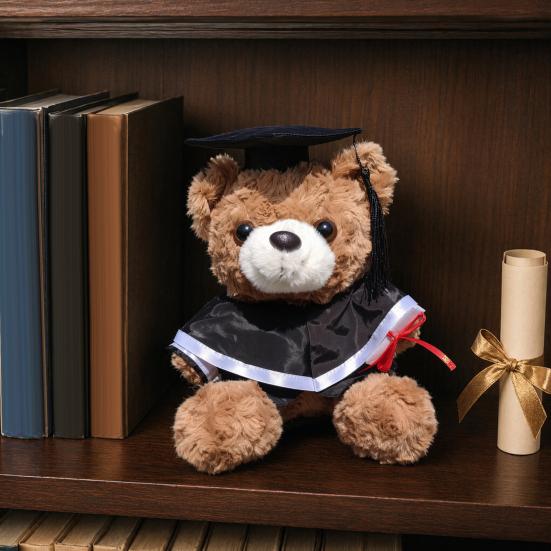 Personalized Graduation Bear Doll 2026 for Her, Soft Plush Teddy with Embroidered Gown, Class of 2026 Graduation Gifts for College High School