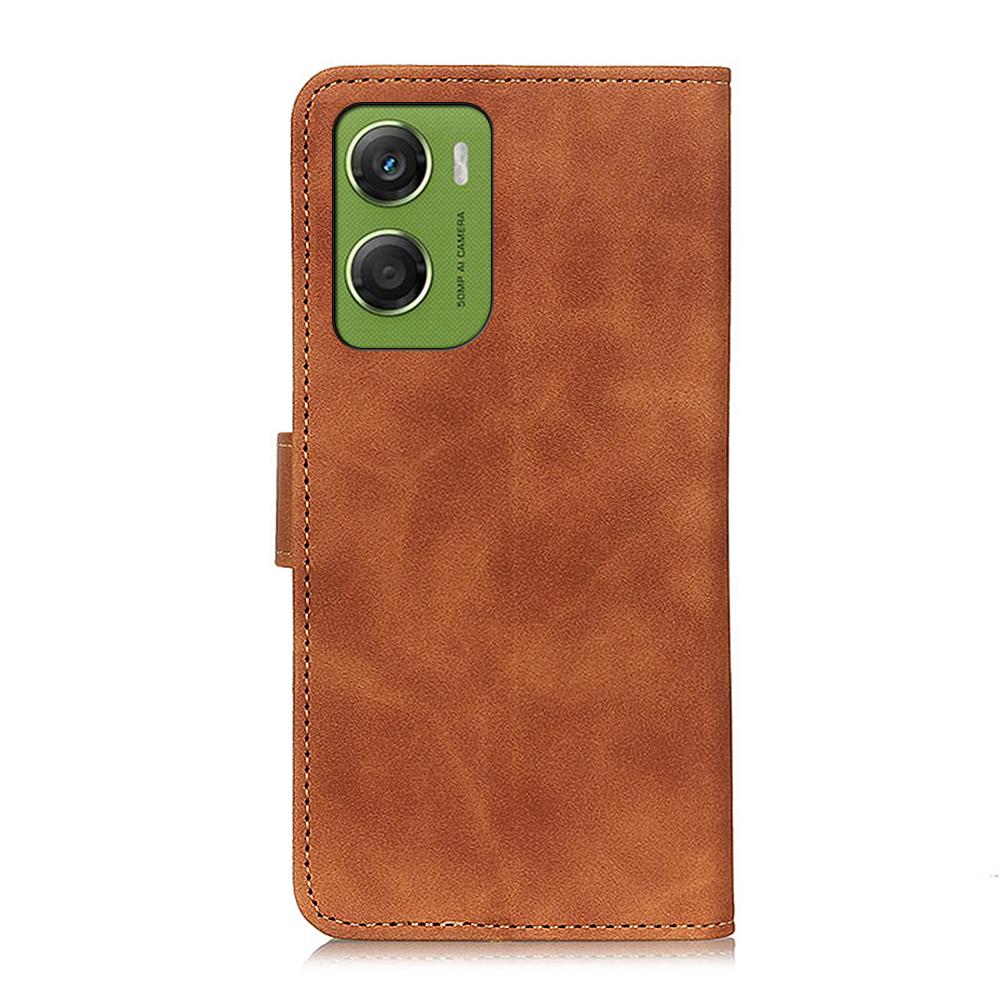 KHAZNEH For Motorola Moto G06 4G Case PU Leather Retro Texture Phone Cover