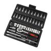 46PCS Vehicle Repair Ratchet Screwdriver Tool Complete Polished   for Motorcycle   Electric Bikes