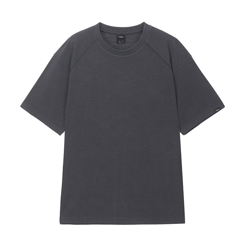 nau Sand Washed Short Sleeve T-Shirt Dark Gray
