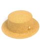 Yunibeosyeolkemiseuteuli Simple Beige Short Panama Hat Summer Hat