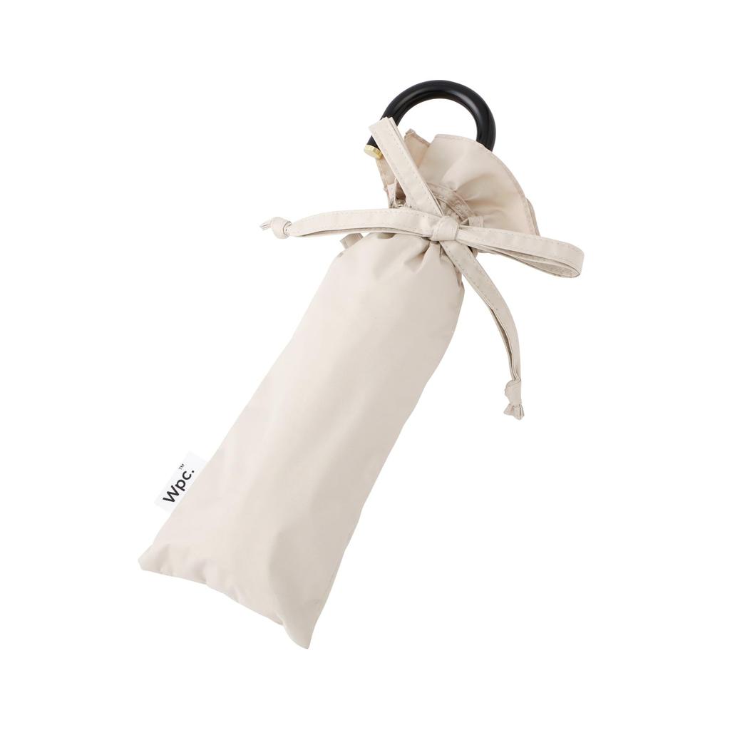 Francfranc Classic Frill Long Sun and Rain UV Manual Opening Umbrella, 50cm, Beige, Umbrella, Protection,