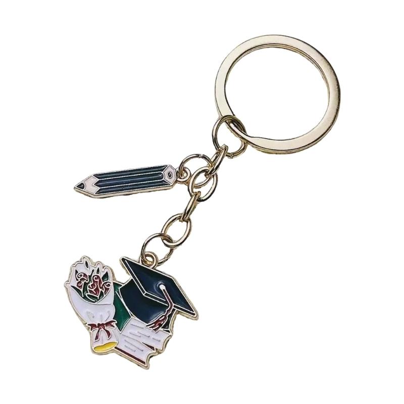 

Брелок-конфедератка Держатель для ключей студента Тематический брелок на выпускной Подвеска для сумки Аксессуар Подарок выпускнику