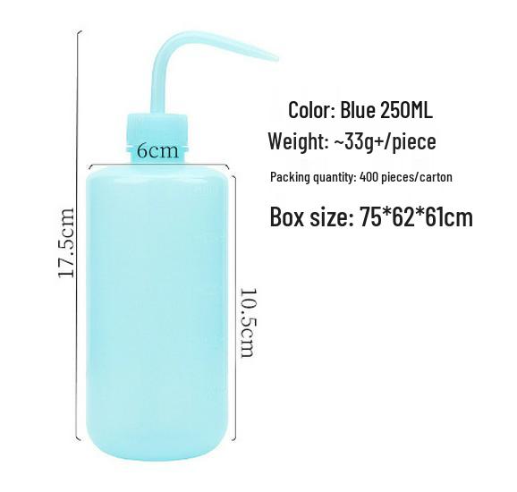 Multi-Capacity Eyelash Cleaning Squeeze Bottle - Curved Spout, 150/250/500ml