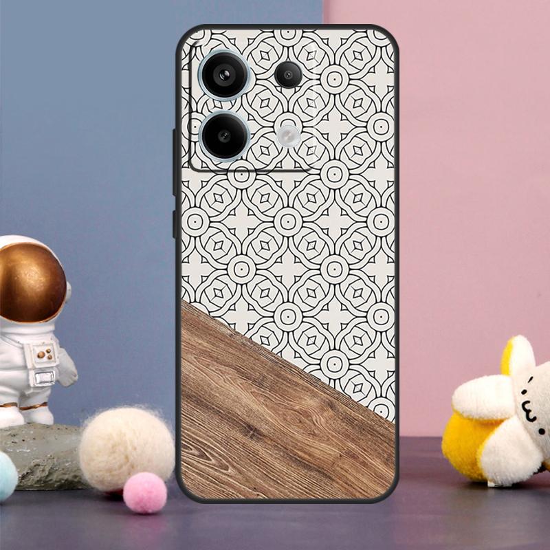 Boho Botanical Leaf Cow Cactus Case For Xiaomi Redmi Note 15 Pro Plus 10 11 12 13 14 Pro Redmi 15 15C 14C 10C 12C 13C Cover