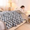 Cozy Thickened Milk Fleece Baby Blanket - AB Style, High Gram Weight, Lambswool Fleece