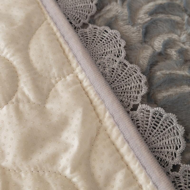 Rose Fleece Sofa Cushion Plush Winter New Thickened  Non-Slip Seat Cushion Four Seasons Universal Leather Sofa Special