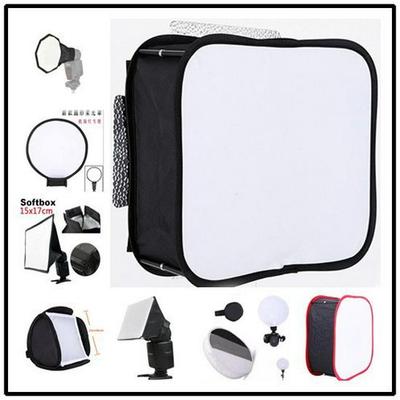 Foldable Portable Softbox Cone for LED Flash Lamp Reflector